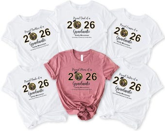 Custom Graduation Family Shirt,Graduation 2026 Family Matching Tee,Custom Photo Grad Tee,Custom Senior Shirt,Class of 2026 Family Graduation