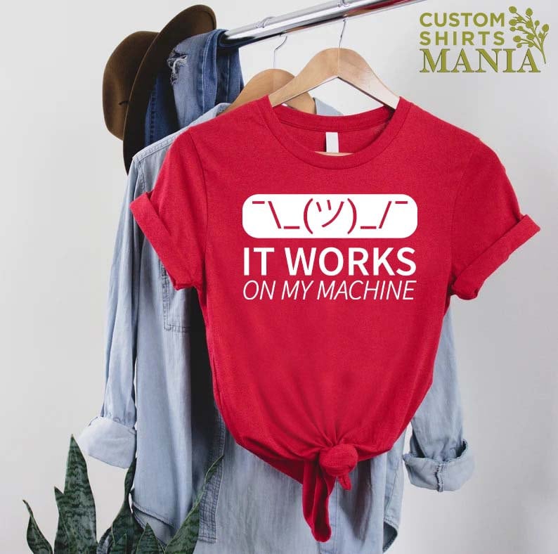 Programmer Shirt, Gift For Coder, IT Shirt, Programming Shirt, Developer Gift, Funny Computer Shirt, It Works On My Machine, Coding Shirt image 9