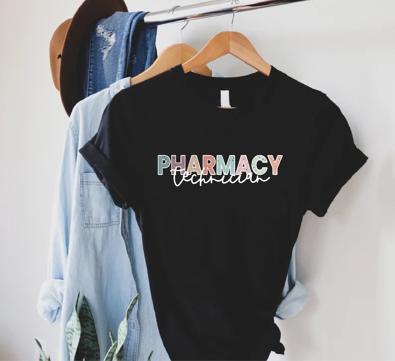 Retro Pharm Tech T-shirt, Gift for Pharmacy Technician, Pharmacy ...