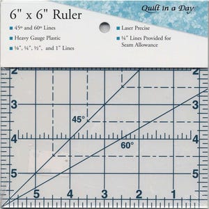 Quilt in a Day 6” Square Ruler