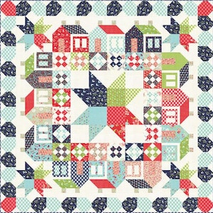 The Vintage Picnic Digital Panel is a beautiful digital printed panel that is ready to quil from Summerville Vintage Picnic Quilt