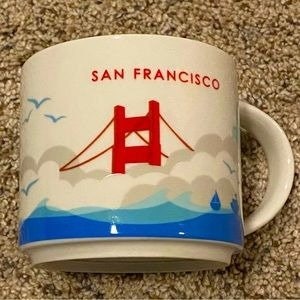 San Francisco Starbucks &quot;You Are Here&quot; Collection San Francisco 14oz Coffee Mug 2015 Ceramic