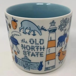 Starbucks Been There Series North Carolina Coffee Mug Cup 14oz
