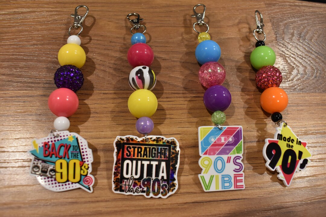 80s/90s Themed Bubblegum Keychains Etsy
