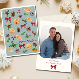 Custom Family Christmas Card - Citrus