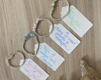 Crystal healing bracelets | Personalised Jewellery | Beaded bracelet | Birthday gift | Crystal gift