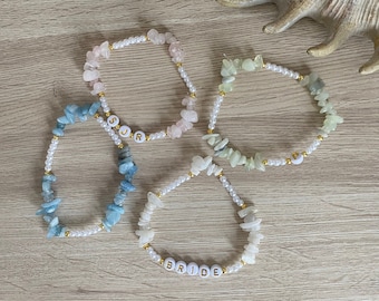 Personalised Crystal bracelet | Custom Gemstone bracelet | Healing crystals bracelet | Name jewellery | Beaded bracelets | Birthday gift