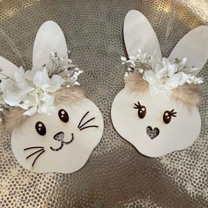 Ostern, Osterhase, Hase personalisiert, Geschenk Ostern, Kinder, Hase mit Blumen, Geschenk, Geschenke