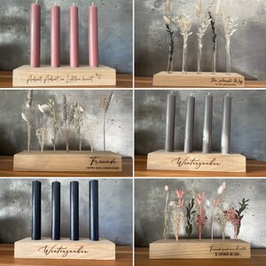 Advent board, flower board, flower board, candle board, oak board different designs, Christmas, birthday gift