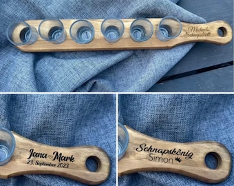 Schnapsbrett, Schnapsboard, Schnapslatte, Geschenk, Geburtstag, Hochzeit