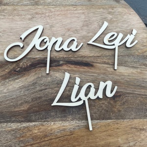 Accessories: birthday board, number set, individual name stopper