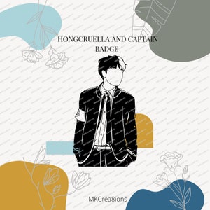 Hongcruella and Captain Badge Ateez SVG l PNG l EPS