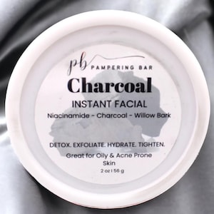 Charcoal Facial Clay Mask  For Him/Her - Exfoliate Makeup Remover Pampering Bar Clay Mask For All Skin Types