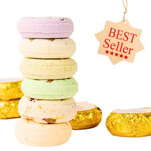 Shower Steamers Set of 6 – Aromatherapy Menthol Tablets for Stress Relief, Spa Gift, Self-Care, Lavender, Eucalyptus, Peppermint