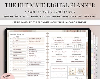 Digital Planner, GoodNotes Planner, Daily Planner, Weekly Planner, iPad Planner, Notability Planner | 2023 2024 2025 + Undated, iPad 2024