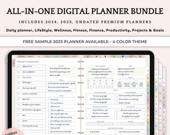 Digital Planner 2024 2025 Digital Planner Undated Digital Planner Goodnotes Planner Digital Planner iPad Planner Goodnotes