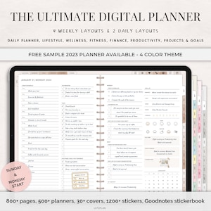 Digital Planner, GoodNotes Planner 2025, Daily Planner, Weekly Planner, iPad Planner, Notability Planner | 2025 + Undated iPad, Planner 2025