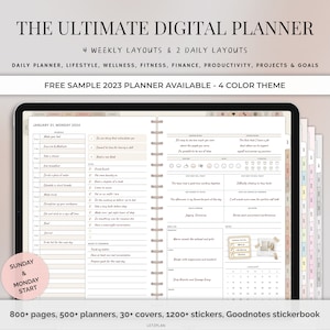 Digital Planner 2025 , GoodNotes Planner, Daily Planner, Weekly Planner, iPad Planner, Notability Planner | 2025 + Undated, iPad 2025