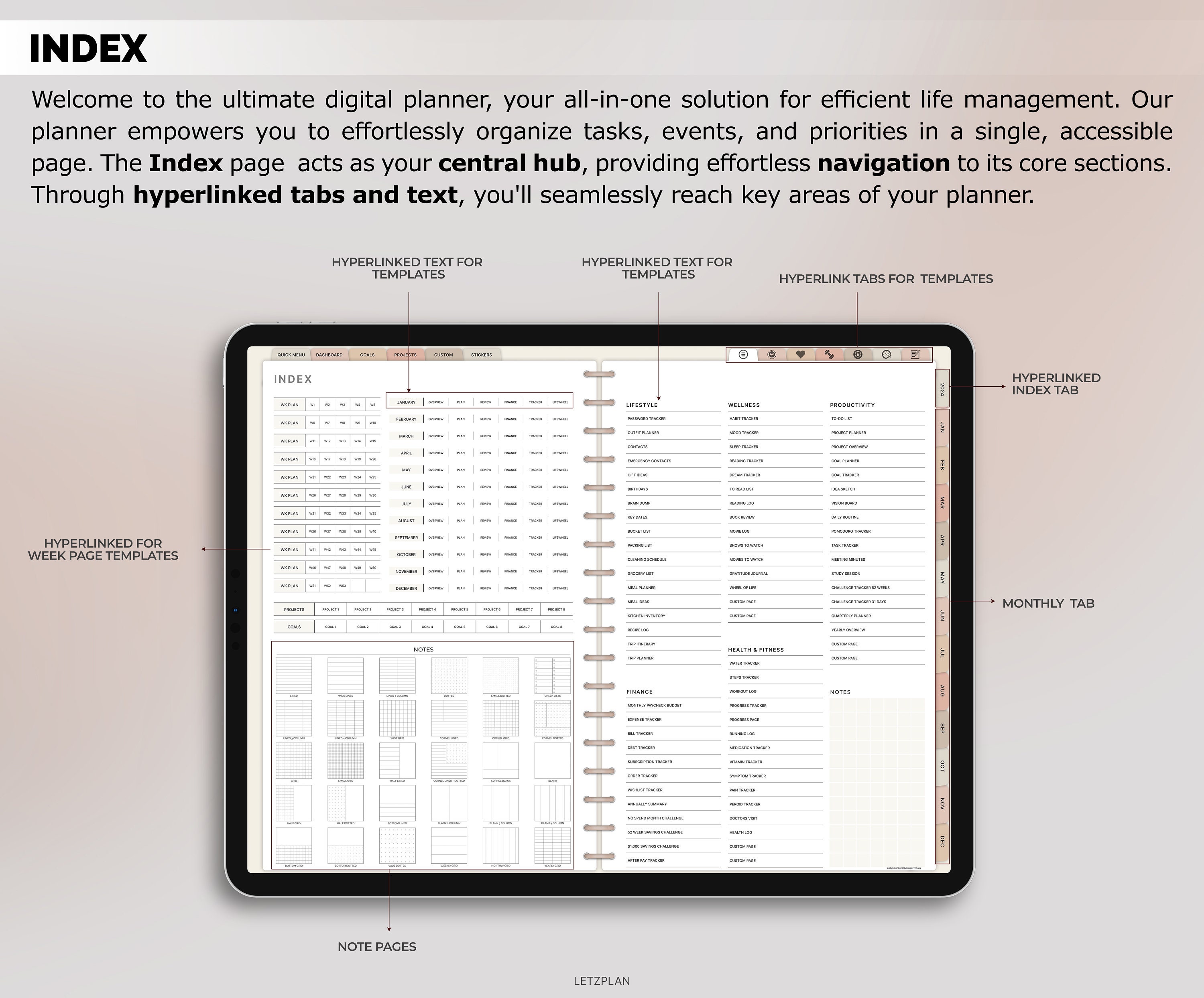 iPad Weekly Calendar