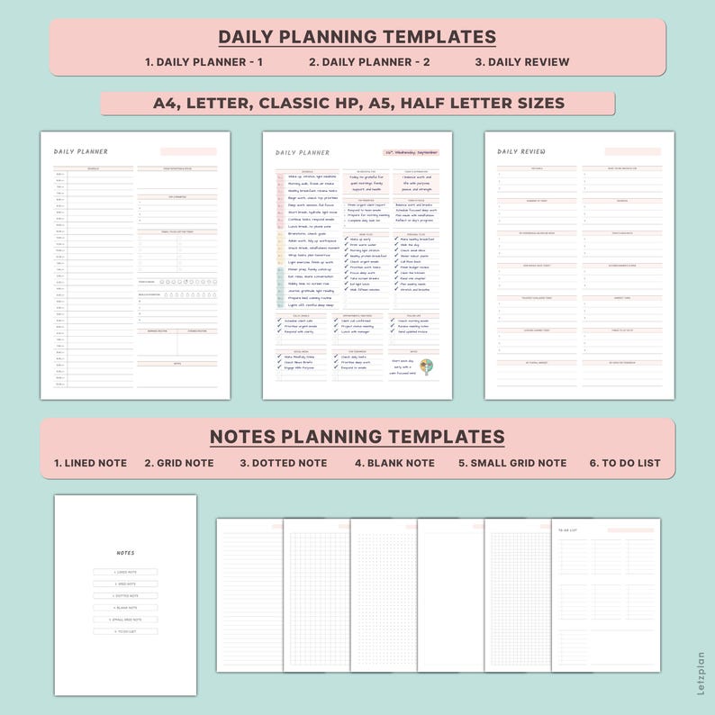 Work Life Balance Planner Printable | Daily Work Organizer Self Care ...