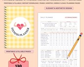 Printable Fitness Planner Bundle | Undated Workout Tracker & Meal Planner | Weight Loss Journal | Wellness Log A4 A5 Letter | Fillable PDF