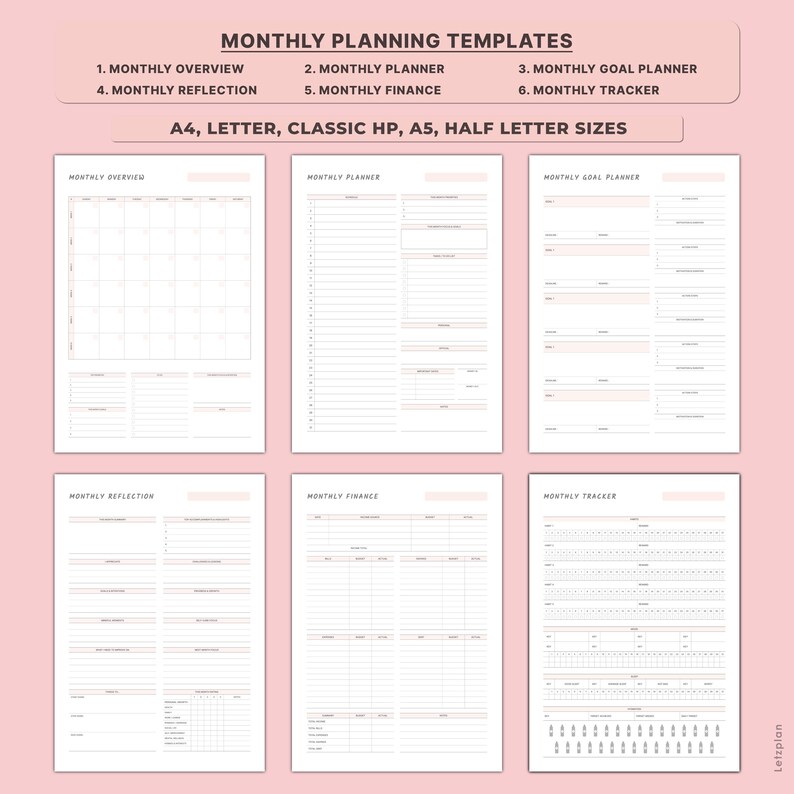 Printable Personal Growth Planner | Self Improvement Journal | Goal ...