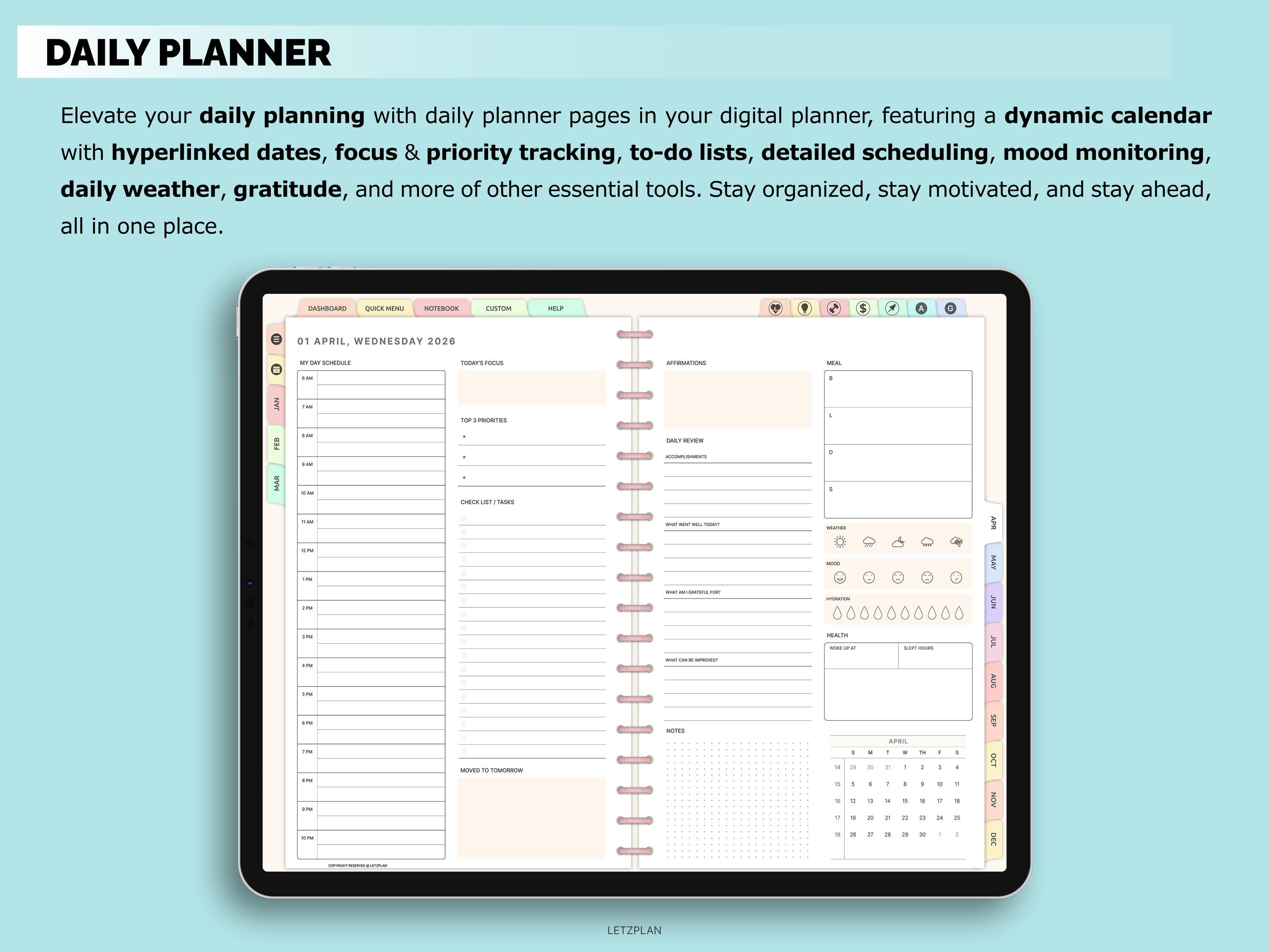 All-in-one Digital Planner 2026 | Goodnotes Notability iPad Planner ...