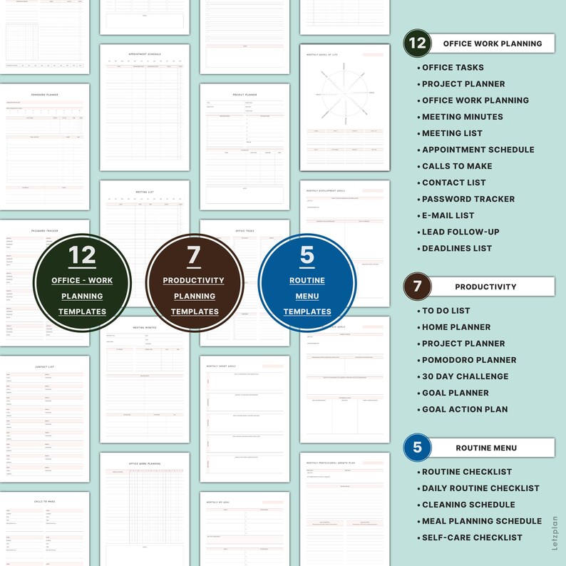 Work Life Balance Planner Printable | Daily Work Organizer Self Care ...