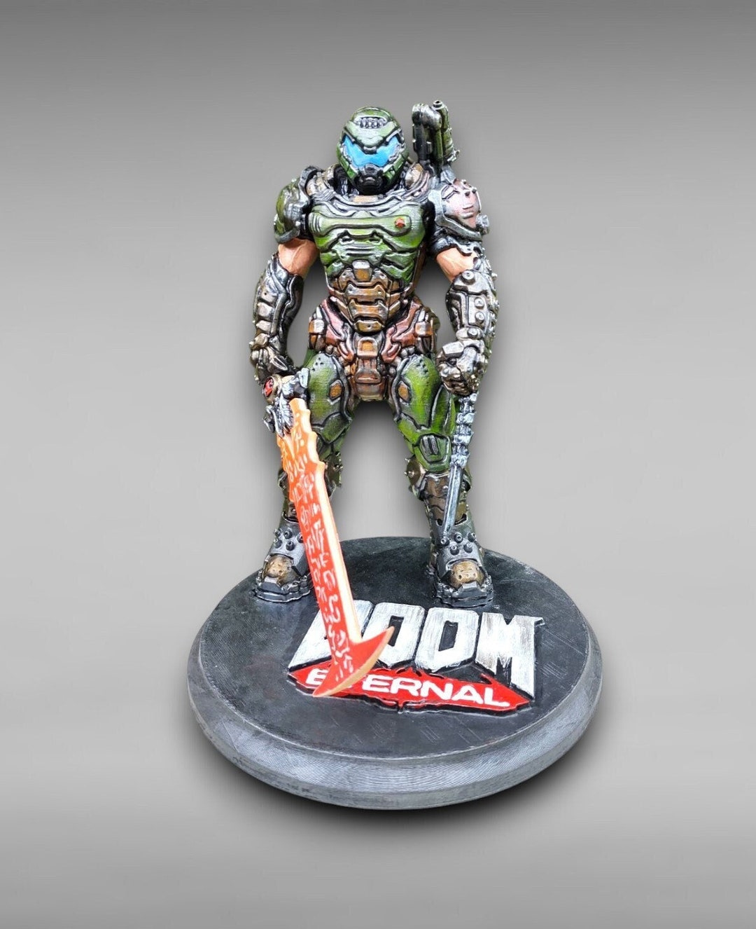 Armed and Painted Figure Doomguy Figure ,doom Statue, Video Games ...