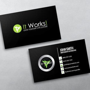 It Works! Business Card - Independent Distributor Business Card Design - Free U.S. Shipping