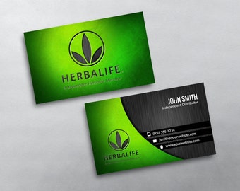 Herbalife Business Card - Independent Distributor Business Card Design - Free U.S. Shipping