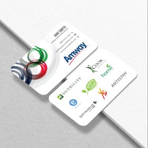 Amway Business Card - Independent Distributor Business Card Design - Free U.S. Shipping