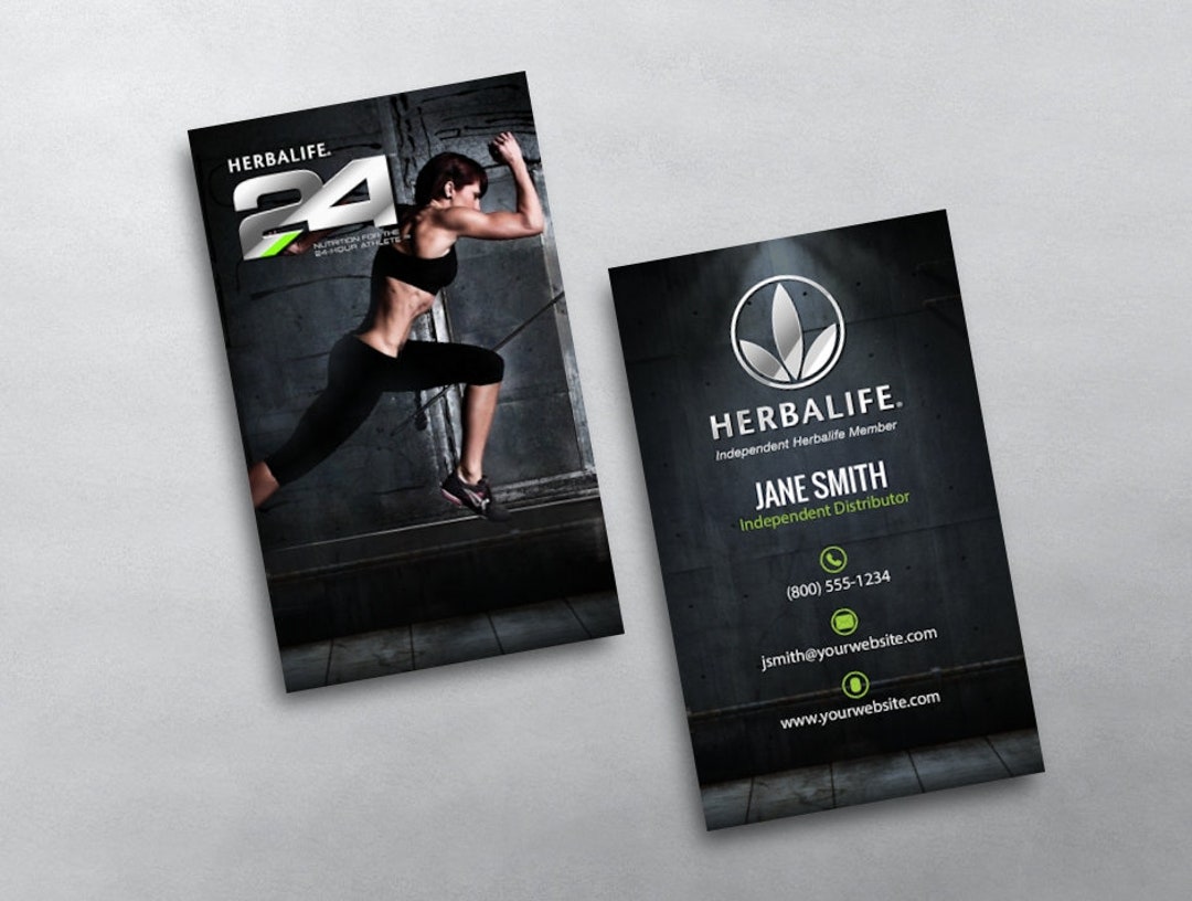 Herbalife Business Card Independent Distributor Business Card Design