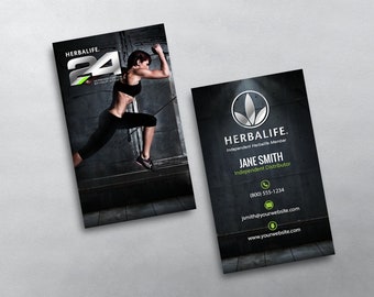 Herbalife Business Card - Independent Distributor Business Card Design - Free U.S. Shipping