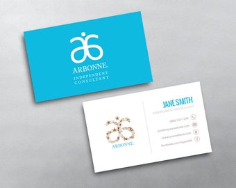 Arbonne Business Card - Independent Consultant Business Card Design - Free U.S. Shipping