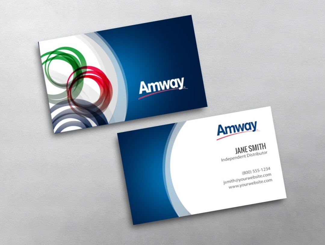Amway Business Card Independent Distributor Business Card Design Free U