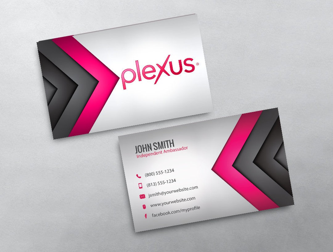 Plexus Business Card Independent Ambassador Business Card Design Free U ...