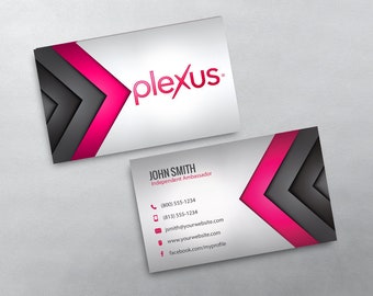 Plexus Business Card - Independent Ambassador Business Card Design - Free U.S. Shipping