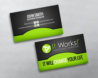 It Works! Business Card - Independent Distributor Business Card Design - Free U.S. Shipping