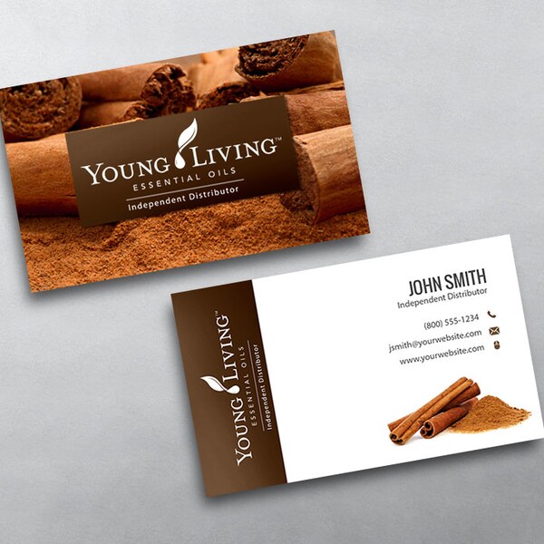 Young Living Business Cards - Etsy