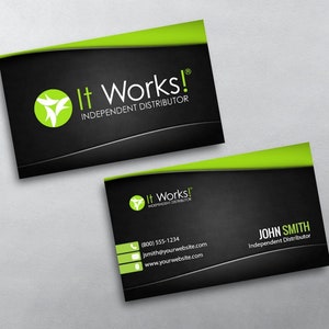 It Works! Business Card - Independent Distributor Business Card Design - Free U.S. Shipping