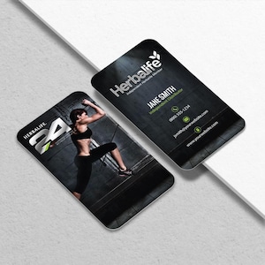 Herbalife Business Card - Independent Distributor Business Card Design - Free U.S. Shipping