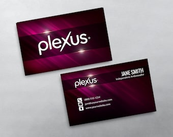 Plexus Business Card - Independent Ambassador Business Card Design - Free U.S. Shipping