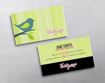Thirty-One Gifts Business Card - Independent Consultant Business Card Design - Free U.S. Shipping