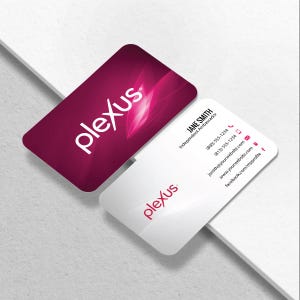 Plexus Business Card - Independent Ambassador Business Card Design - Free U.S. Shipping