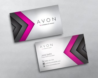 Avon Business Card - Independent Sales Representative Business Card Design - Free U.S. Shipping