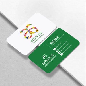 Carte de visite Arbonne - Conception de cartes de visite pour consultant indépendant - Livraison gratuite aux États-Unis