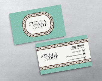 Stella & Dot Business Card - Independent Stylist Business Card Design - Free U.S. Shipping