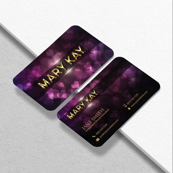 Customizable Beauty Consultant Business Card – 16pt Cardstock