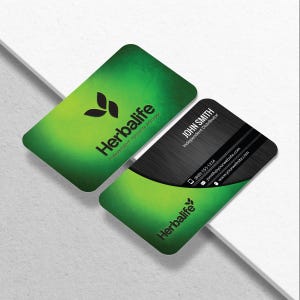 Herbalife Business Card - Independent Distributor Business Card Design - Free U.S. Shipping